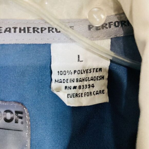 Weatherproof‎ Track Suit Jacket Mens L Blue Windbreaker Performance - Picture 3 of 11